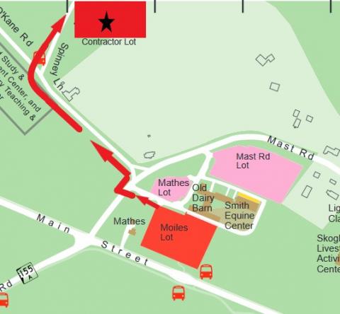 New England Astronomy Festival Parking Map