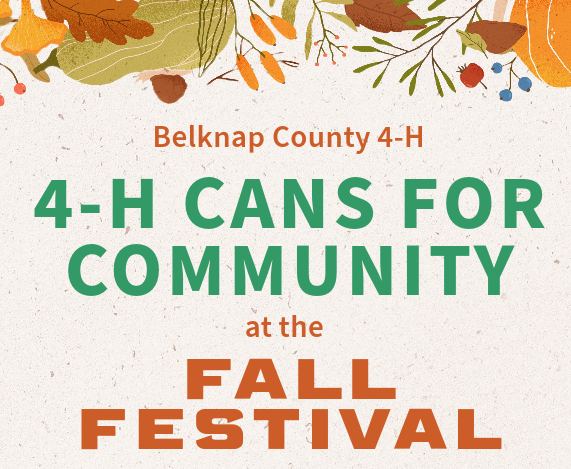 4-H Cans for Community at the Belknap County Fall Festival 