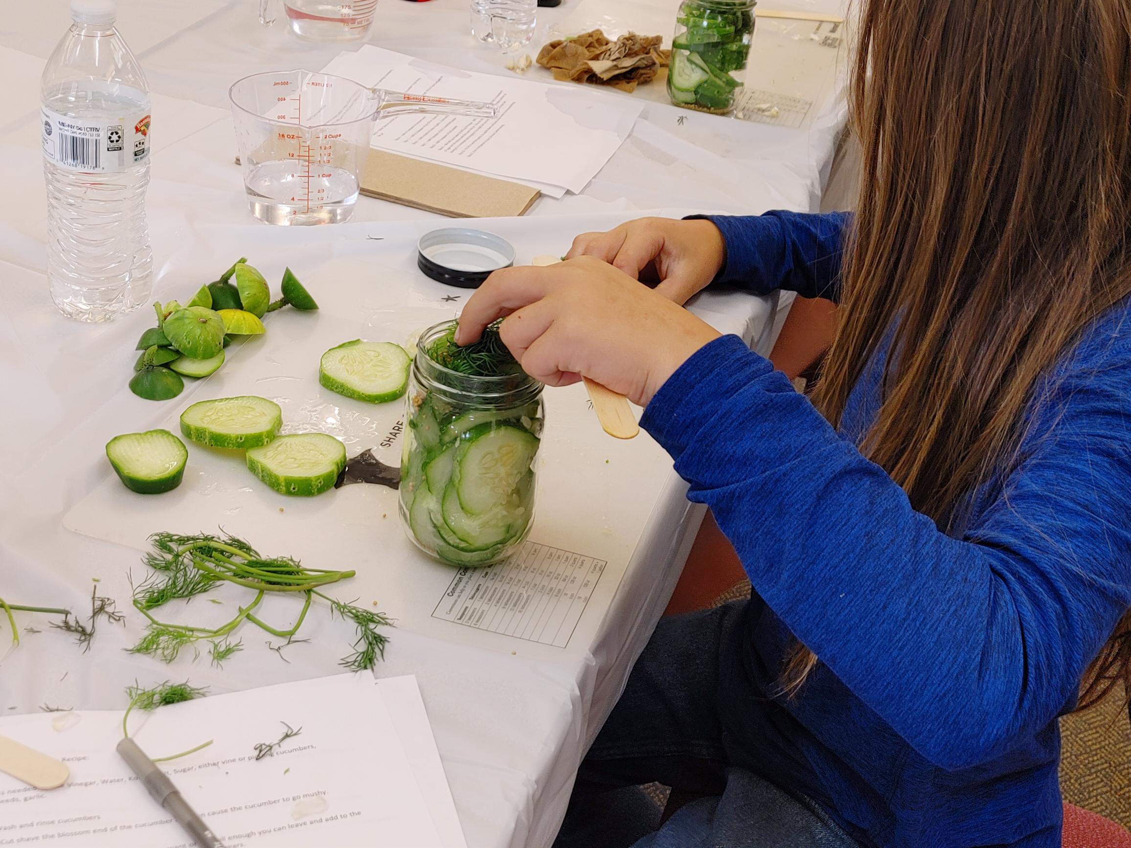 "Making Pickles" The Cucumber to Pickle Project 2nd Workshop at the Hillsborough County Complex in Goffstown, NH