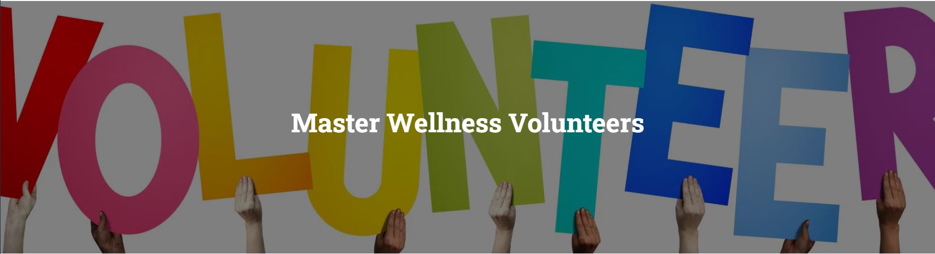 Master Wellness Volunteer Program | Becoming a Master Wellness Volunteer