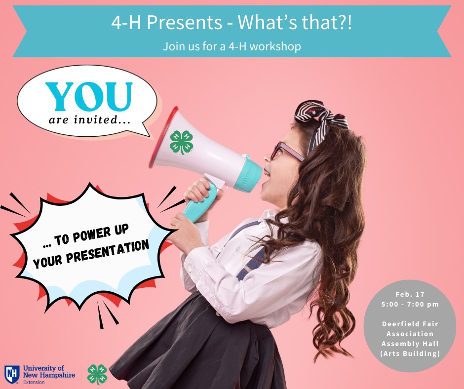 4-H Presents, What's That? - a 4-H Workshop 