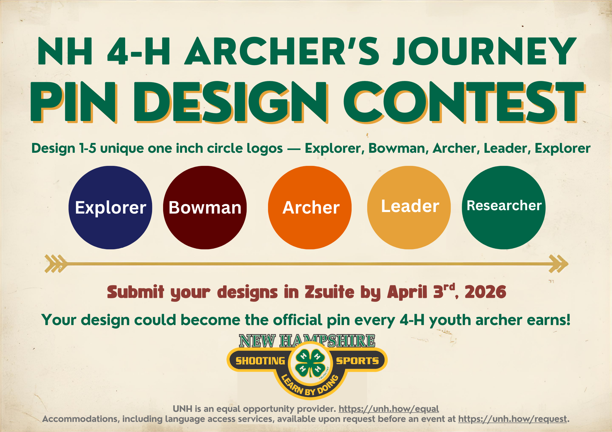 4-H Archer's Journey Pin Design Contest