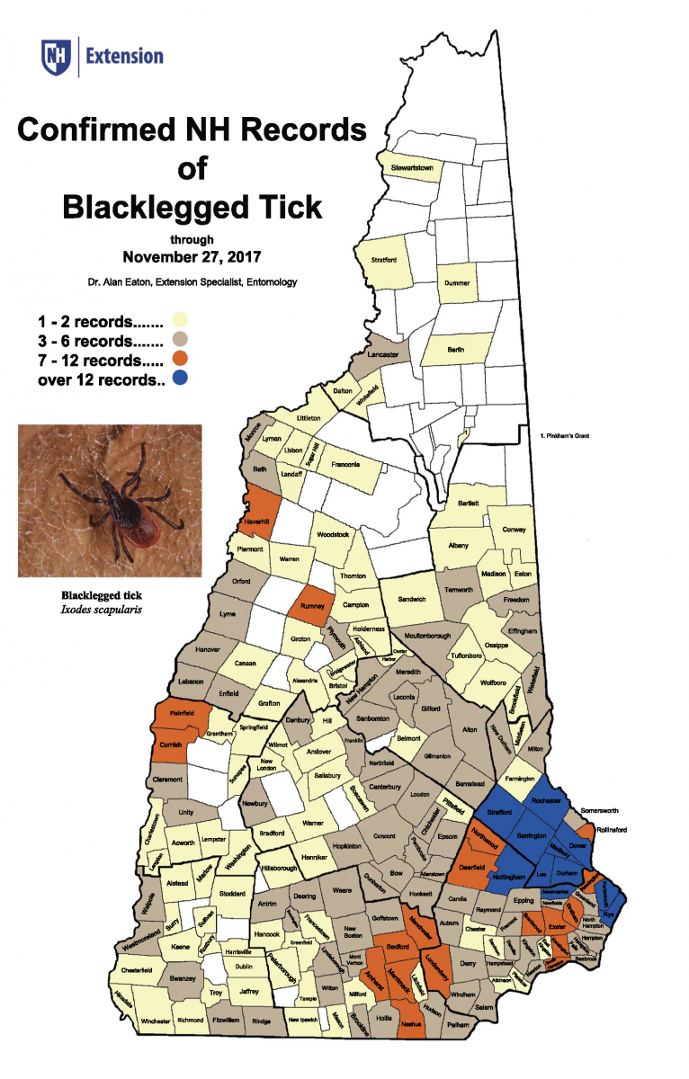 Biology and Management of Ticks in New Hampshire [fact sheet] Extension