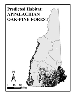 Appalachian oak pine forest map