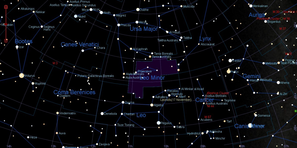 Star Chart using the SkyX Professional to view meteor showers