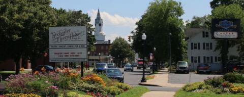 Downtown view of NH city