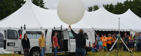 Weather balloon Launching at NEFAF