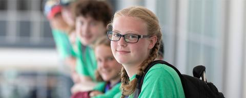 4-H teenagers looking at camera
