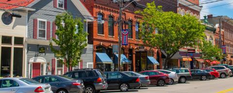 Exeter New Hampshire downtown streetscape