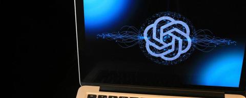 chatgpt logo on laptop