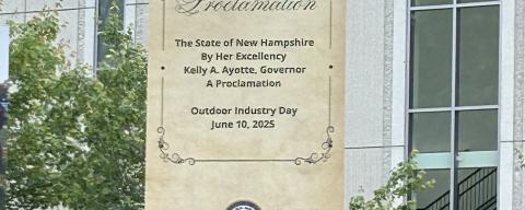 New Hampshire Outdoor Industry Day proclamation