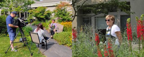 Portraits of Master Gardeners Jean Abramson and Barb Young