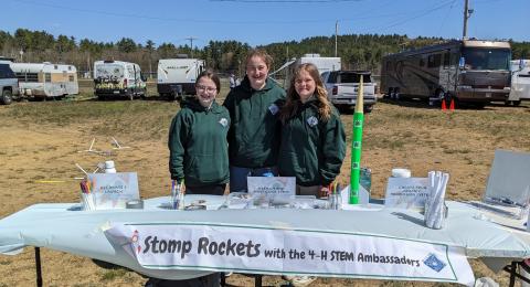 STEM Ambassadors Stomp Rockets Table