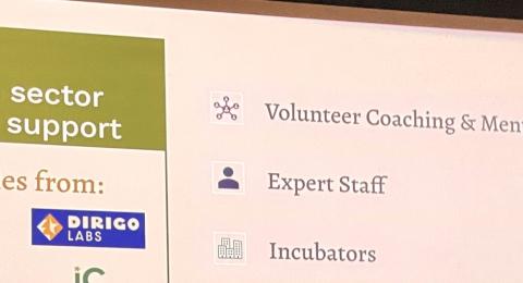 conference presentation screen