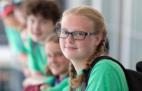 4-H teenagers looking at camera