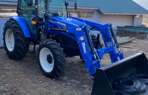 Teaching Tractor at a barn