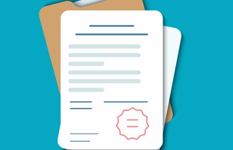 illustration of a pile of important paperwork and documents
