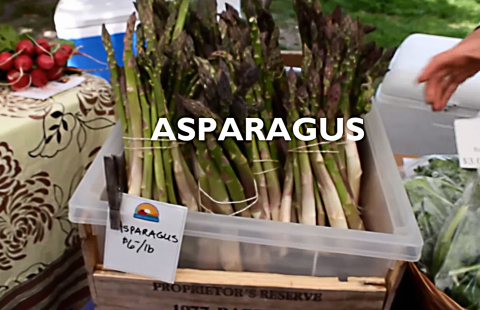 Recipe for fresh roasted asparagus from a New Hampshire Farmer's Market