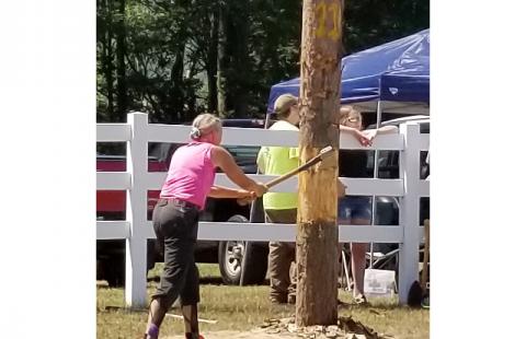 Woodsmen's Competition at the North Haverhill Fair 2018