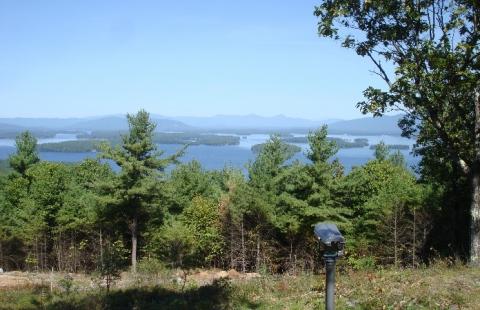 view of Lake Winnipesaukee from Lockes Hill, Gilford, NH