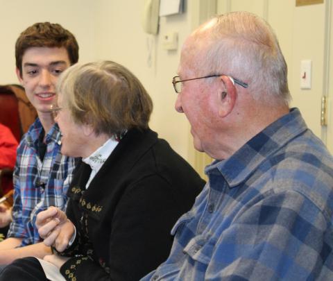 Candia residents at event