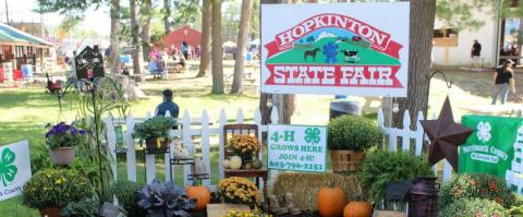 4-H display at the Hopkinton State Fair