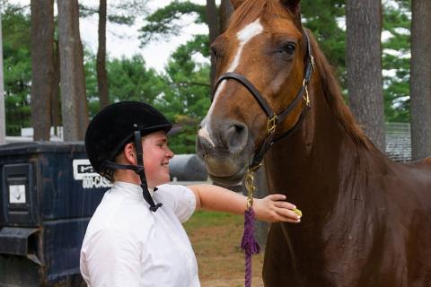 4-H youth with horse