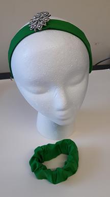 Scrunchie and headband made for the 2020 Sew Green Contest
