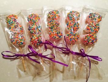 Homemade candy on a stick 