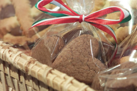 Homemade cookie basket
