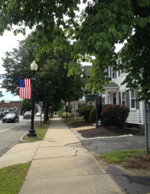 Downtown of a New Hampshire town