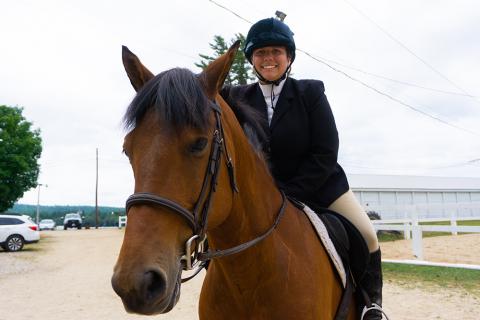 4-H youth with horse