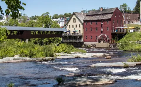 Littleton buildings next to water