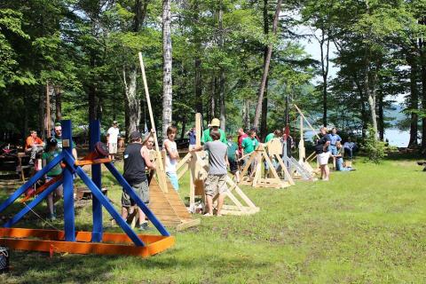 outdoor trebuchet competition