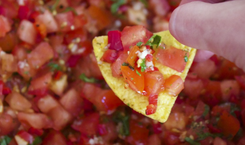 salsa and chip