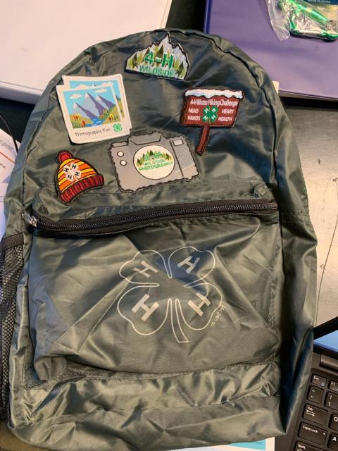 wildside backpack with patches