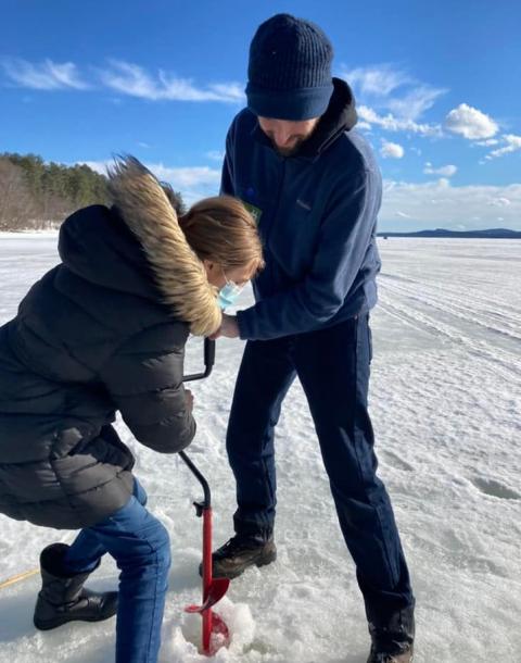 4-Hers Ice Fishing