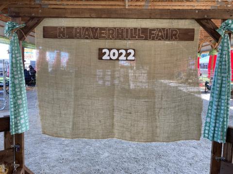 North Haverhill Fair 2022 sign
