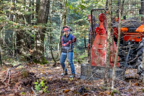 women's tractor logging workshop participants