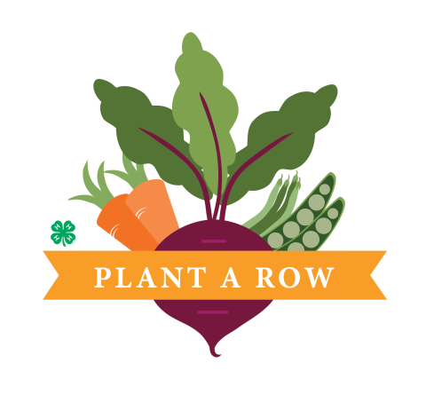 Plant A Row graphic element (vegetables with program label) 