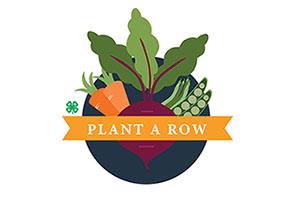 Plant a Row logo with 4-H Clover