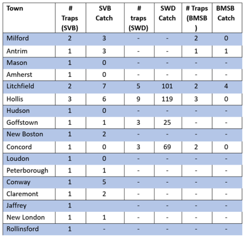 SVB/SWB Weekly Summary for August 10, 2023, by town