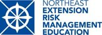 Logo for NE Extension Risk Management Education in blue and white.