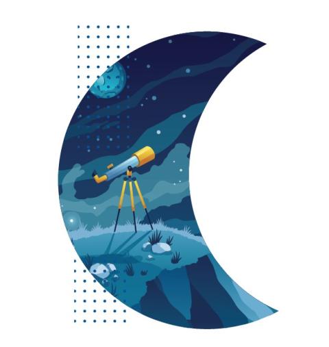 Moon icon for the New England Astronomy Festival 2024