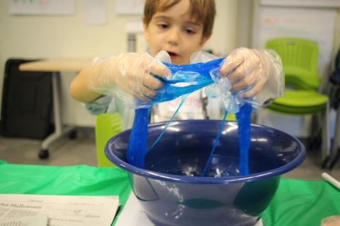 Exploring Slime at 4-H Science Bonanza