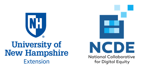 UNH Extension and National Collaboration for Digital Equity logos