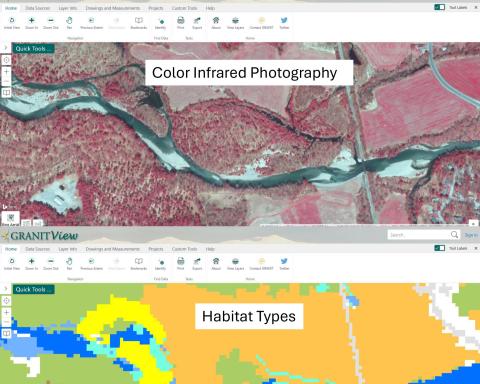 screenshot of online mapping 