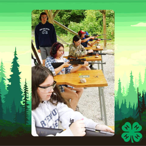 teens practice using rifles under supervision