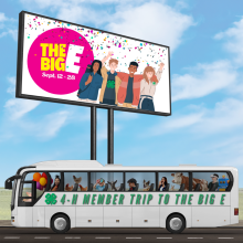 Bus with youth headed to the Big E