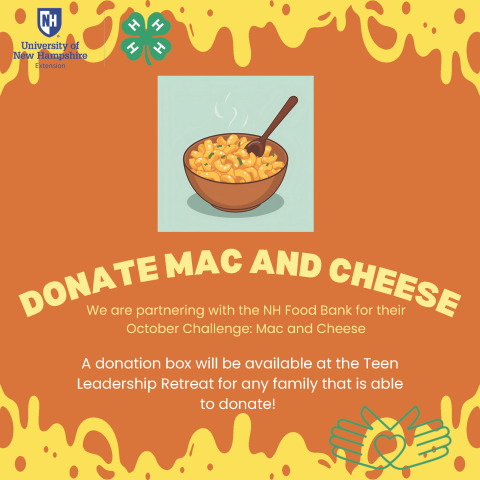 Donate Mac and Cheese flyer